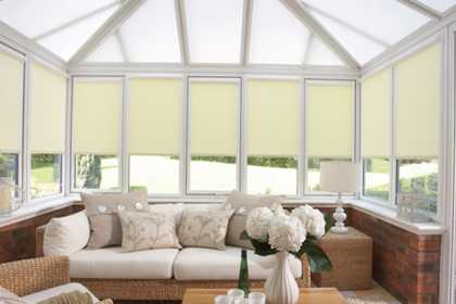 cream conservatory blinds